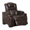 Signature Design By Ashley® Warnerton - Chocolate - Pwr Recliner/adj Headrest