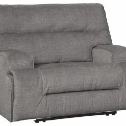 Ashley Furniture Coombs - Charcoal - Wide Seat Power Recliner