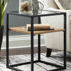 Ashley Furniture Harrelburg - Light Brown/black - Accent Table