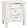 Ashley Furniture Prentice - White - Three Drawer Night Stand Nightstands