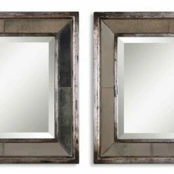 Accessories Uttermost Davion Squares Silver Mirror Set/2