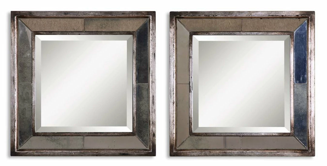 Top 10 👍 Accessories Uttermost Davion Squares Silver Mirror Set/2 🥰 3 Accessories Uttermost Davion Squares Silver Mirror Set/2