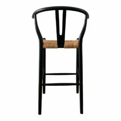 Moe's Home Collection Stools Ventana Barstool Black And Natural