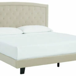Ashley Furniture Adelloni - Cream - King Upholstered Bed Beds