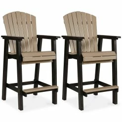 Signature Design By Ashley® Chairs Fairen Trail - Black/driftwood - Tall Barstool (2/cn)