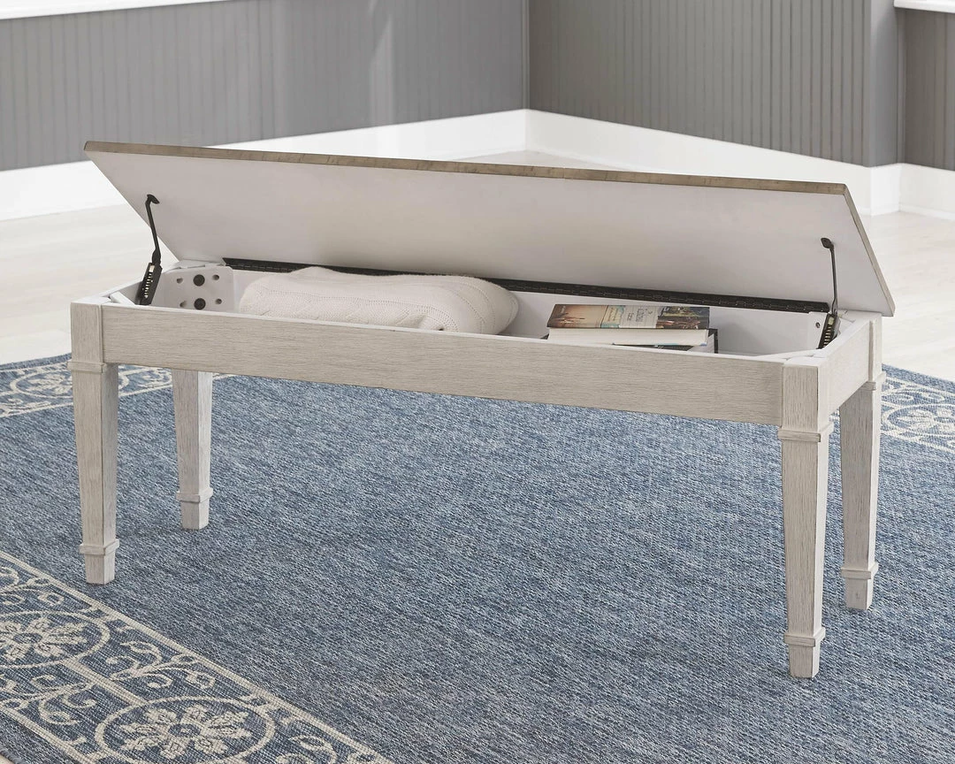 Best deal 🥰 Ashley Furniture Skempton - White - Storage Bench Benches 🎁 10 Ashley Furniture Skempton - White - Storage Bench Benches