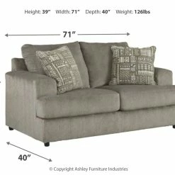 Ashley Furniture Soletren - Trendsetting Silhouette - Stationary Loveseats