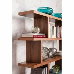 Moe's Home Collection Bookcases Miri Shelf Large Walnut