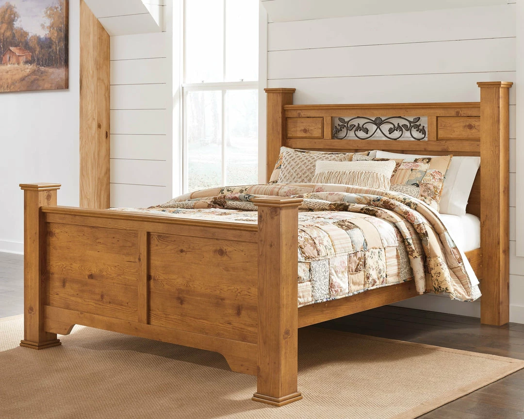 Flash Sale 👏 Signature Design By Ashley® Bittersweet - Light Ultimate Best In Class 👗 Dresser, Mirror, Poster Bed ⌛ 6 Signature Design By Ashley® Bittersweet - Light Ultimate Best In Class Dresser, Mirror, Poster Bed