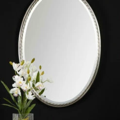 Uttermost Casalina Nickel Oval Mirror
