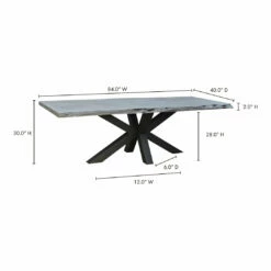 Moe's Home Collection Edge Dining Table Small