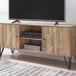 Ashley Furniture TV Stands Gerdanet - Natural - Large Tv Stand
