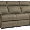 Ashley Furniture Burkner - Mocha - Reclining Power Sofa