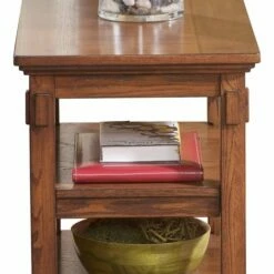 Ashley Furniture Tables Cross - Medium Brown - Chair Side End Table