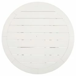 Signature Design By Ashley® Tables Crescent Luxe - White - Round Dining Table W/umb Opt