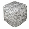 Uttermost Valda Linen Wool Pouf