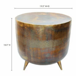 Moe's Home Collection Kettel Accent Table Brass