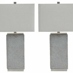 Ashley Furniture Accessories Amergin - Grain - Poly Table Lamp (2/CN)