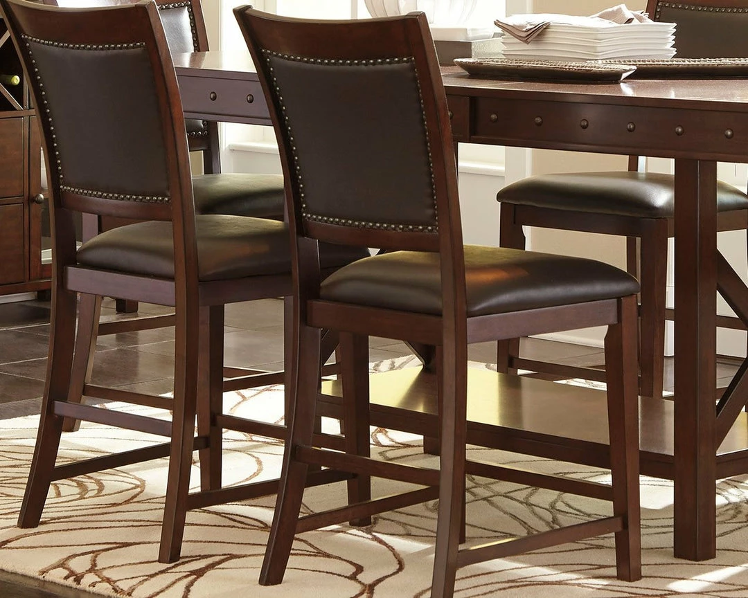 Flash Sale 👍 Ashley Furniture Collenburg - Dark Brown - Upholstered Barstool (2/cn) ✨ 7 Ashley Furniture Collenburg - Dark Brown - Upholstered Barstool (2/cn)