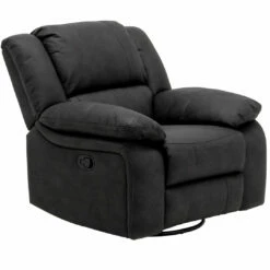 Emerald Home Navaro Swivel Gliding Recliner, Licorice Chairs