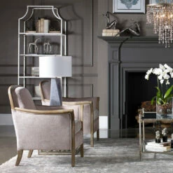 Uttermost Brittoney Taupe Armchair Chairs
