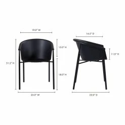 Moe's Home Collection Shindig Outdoor Dining Chair-m2 Chairs