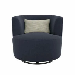 Emerald Home Benzley Swivel Glider, Navy