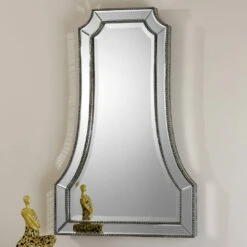 Uttermost Cattaneo Silver Beaded Mirror