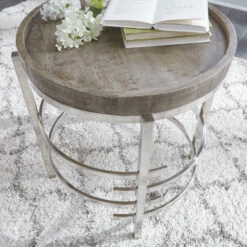 Ashley Furniture Tables Zinelli - Gray - Round End Table