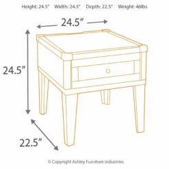Promo 💯 Ashley Furniture Tables Todoe - Gray Dark - Rectangular End Table 🔔 19 Ashley Furniture Tables Todoe - Gray Dark - Rectangular End Table