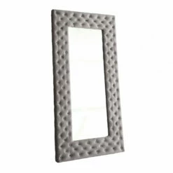 Emerald Home Accessories Lacey Upholstered Floor Mirror