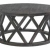 Ashley Furniture Sharzane - Grayish Brown - Round Cocktail Table Tables