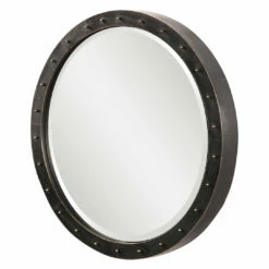 Accessories Uttermost Beldon Round Industrial Mirror