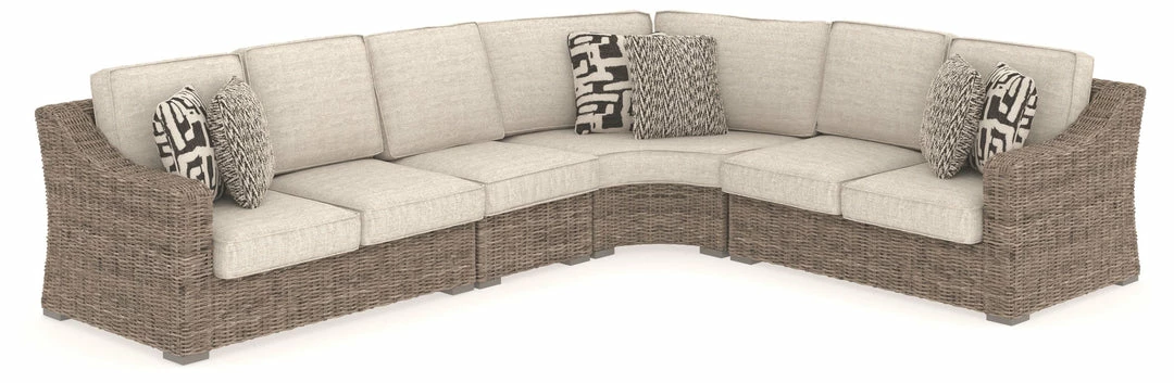 Promo ✨ Signature Design By Ashley® Beachcroft - Cushioned - Sectional Lounge 🤩 4 Signature Design By Ashley® Beachcroft - Cushioned - Sectional Lounge