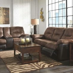 Ashley Furniture Follett - Coffee - Dbl Rec Loveseat W/console
