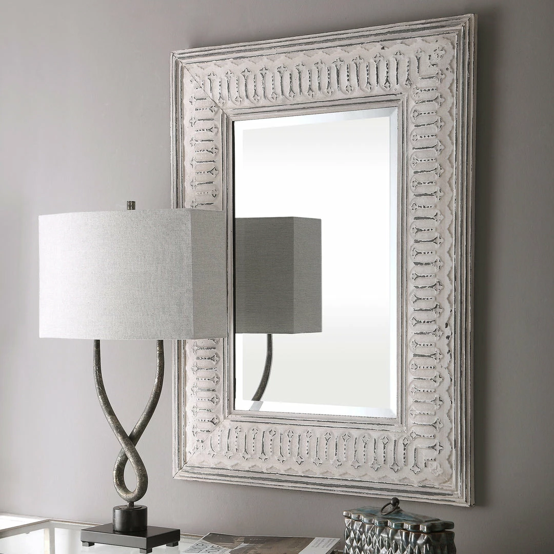 Promo 👍 Accessories Uttermost Argenton Aged Gray Rectangle Mirror 😀 5 Accessories Uttermost Argenton Aged Gray Rectangle Mirror