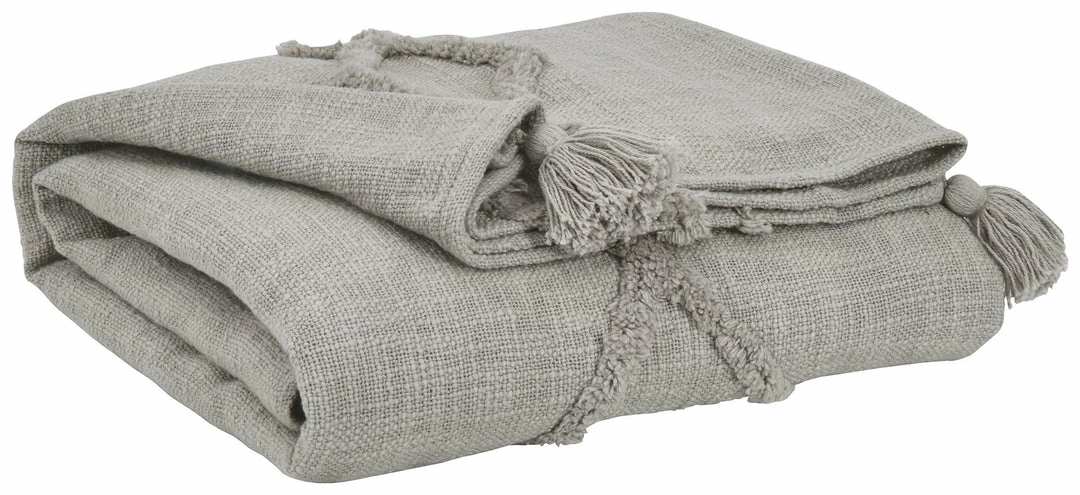 Deals ๐ Ashley Furniture Kassidy - Gray - Throw (3/cs) โจ 3 Ashley Furniture Kassidy - Gray - Throw (3/cs)