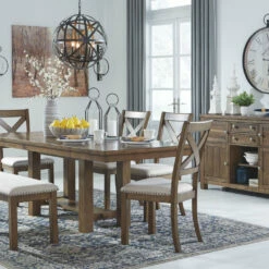 Ashley Furniture Benches Moriville - Beige - Upholstered Bench