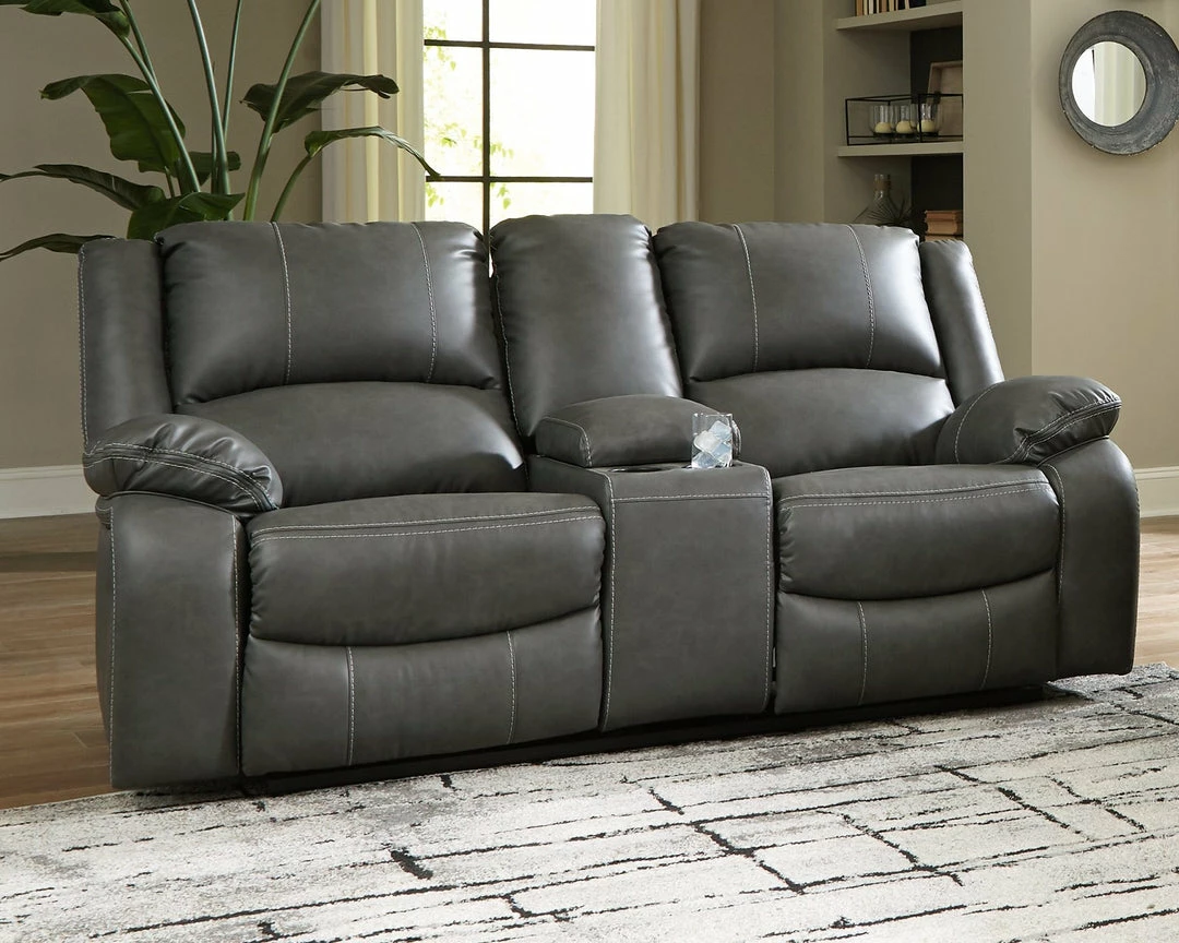 New 🤩 Signature Design By Ashley® Calderwell - Reclining Power Sofa, Double Reclining Power Loveseat With Console 🔥 9 Signature Design By Ashley® Calderwell - Reclining Power Sofa, Double Reclining Power Loveseat With Console