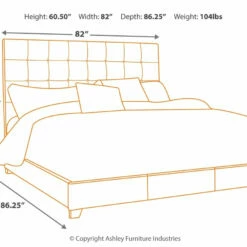 Ashley Furniture Dolante - Button Tufted - Upholstered Bed Beds