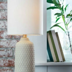 Promo ⌛ Ashley Furniture Donnford - Gray - Ceramic Table Lamp (1/cn) Accessories 😍 6 Ashley Furniture Donnford - Gray - Ceramic Table Lamp (1/cn) Accessories
