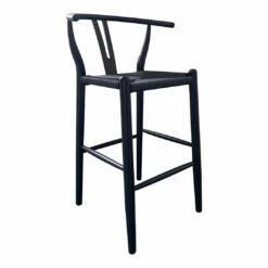 Moe's Home Collection Ventana Barstool Black Stools