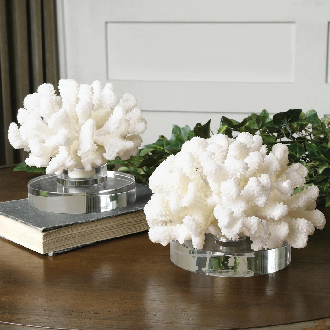 Cheapest 🔔 Uttermost Hard Coral Sculptures, S/2 Table Decor 🔔 4 Uttermost Hard Coral Sculptures, S/2 Table Decor