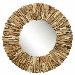 Uttermost Teak Branch Bleached Round Mirror Accessories