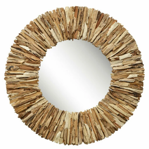 Uttermost Teak Branch Bleached Round Mirror Accessories
