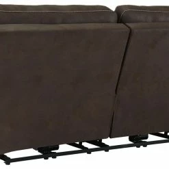 Ashley Furniture Reclining Furniture Kitching - Java - 2 Seat Pwr Rec Sofa Adj Hdrest