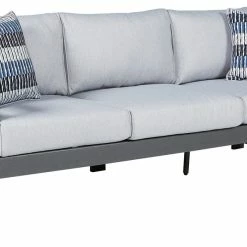 Signature Design By Ashley® Outdoor Sets Amora - Charcoal Gray - 6 Pc. - Lounge Set