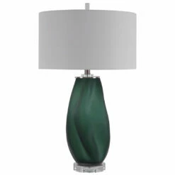 Uttermost Esmeralda Green Glass Table Lamp Accessories