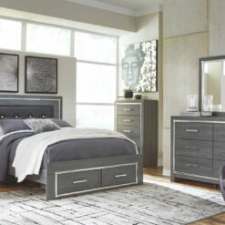 Signature Design By Ashley® Lodanna - Gray - Platform Bed Set Bedroom Sets