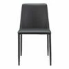 Moe's Home Collection Chairs Nora Pu Dining Chair Black-m2